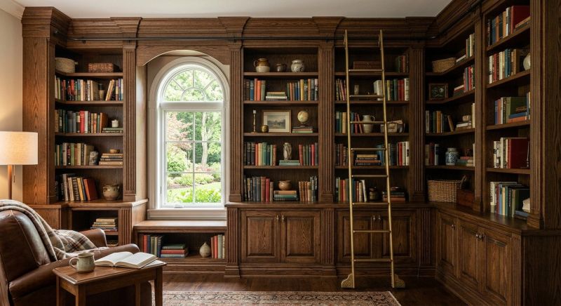 Custom Bookshelves Installation in Winston Salem, NC