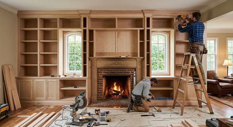 Bookcase Construction in Durham, NC