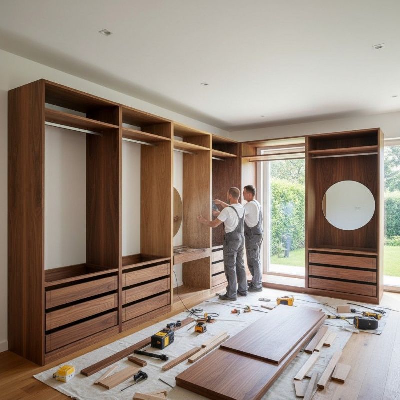 Custom Bookshelves Installation in Raleigh, NC