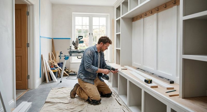 Mudroom Carpentry Installation in Fairfax, VA